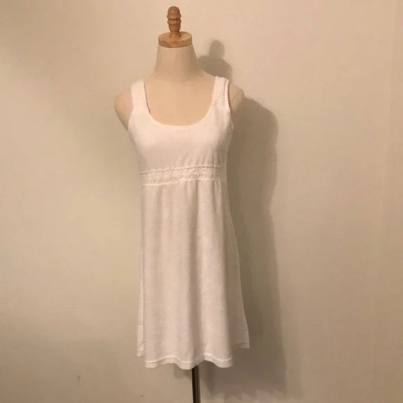 Terry cloth crochet detail dress - Picture 1 of 6